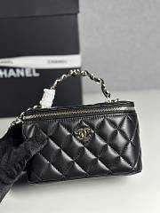 Fortok Chanel Handle Vanity Black 17cm - 1