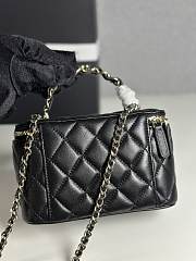 Fortok Chanel Handle Vanity Black 17cm - 5