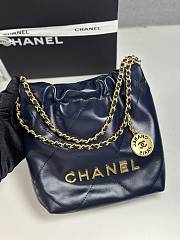 Fortok Chanel 22 Mini Bag Navy Blue 20cm - 1