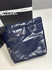 Fortok Chanel 22 Mini Bag Navy Blue 20cm - 3