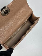 Fortok Chanel Long Purse Handle Brown 18cm - 2