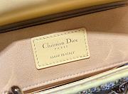 Fortok Dior Small D-Joy Bag Yellow Smooth Calfskin And Satin With Bead Embroidery 22 x 12 x 6 cm - 3
