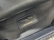 Fortok Dior Small Lady Bag Black Smooth Calfskin And Satin With Bead Embroidery 20 x 17 x 8 cm - 5
