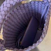 Fortok Bottega Veneta Cabat Bucket Purple 35.5x21x13cm - 6