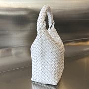 Fortok Bottega Veneta Cabat Bucket White 35.5x21x13cm - 5