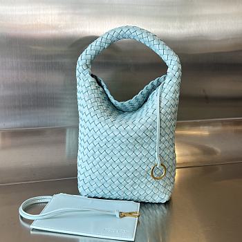 Fortok Bottega Veneta Cabat Bucket Blue 35.5x21x13cm