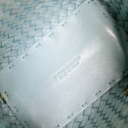 Fortok Bottega Veneta Cabat Bucket Blue 35.5x21x13cm - 4