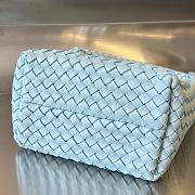 Fortok Bottega Veneta Cabat Bucket Blue 35.5x21x13cm - 3