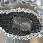 Fortok Bottega Veneta Cabat Bucket Shiny Silver 35.5x21x13cm - 2
