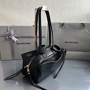 Fortok Balenciaga Carrie Bowling Black Small Bag 31x12x12cm - 3