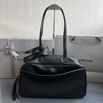 Fortok Balenciaga Carrie Bowling Black Large Bag 36x16X18.7cm