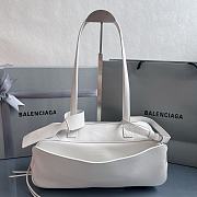 Fortok Balenciaga Carrie Bowling White Small Bag 31x12x12cm - 1