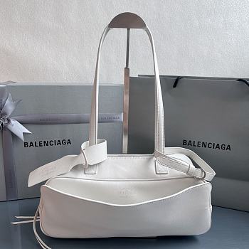 Fortok Balenciaga Carrie Bowling White Small Bag 31x12x12cm