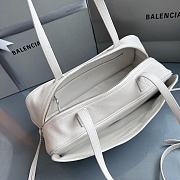 Fortok Balenciaga Carrie Bowling White Small Bag 31x12x12cm - 2