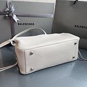 Fortok Balenciaga Carrie Bowling White Small Bag 31x12x12cm - 3