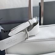 Fortok Balenciaga Carrie Bowling White Small Bag 31x12x12cm - 6