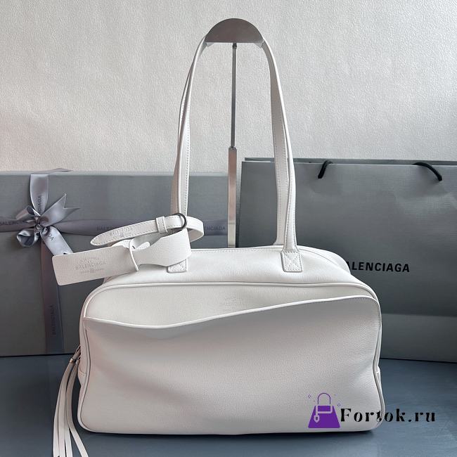 Fortok Balenciaga Carrie Bowling White Large Bag 36x16X18.7cm - 1