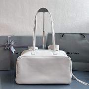 Fortok Balenciaga Carrie Bowling White Large Bag 36x16X18.7cm - 4