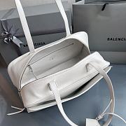 Fortok Balenciaga Carrie Bowling White Large Bag 36x16X18.7cm - 5