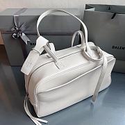 Fortok Balenciaga Carrie Bowling White Large Bag 36x16X18.7cm - 6