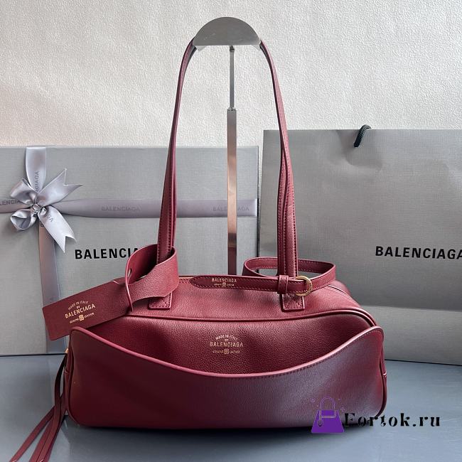 Fortok Balenciaga Carrie Bowling Rouge Small Bag 31x12x12cm - 1