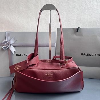 Fortok Balenciaga Carrie Bowling Rouge Small Bag 31x12x12cm