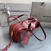 Fortok Balenciaga Carrie Bowling Rouge Small Bag 31x12x12cm - 2