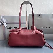 Fortok Balenciaga Carrie Bowling Rouge Small Bag 31x12x12cm - 4