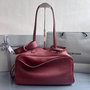 Fortok Balenciaga Carrie Bowling Rouge Large Bag 36x16X18.7cm
