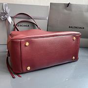 Fortok Balenciaga Carrie Bowling Rouge Large Bag 36x16X18.7cm - 5