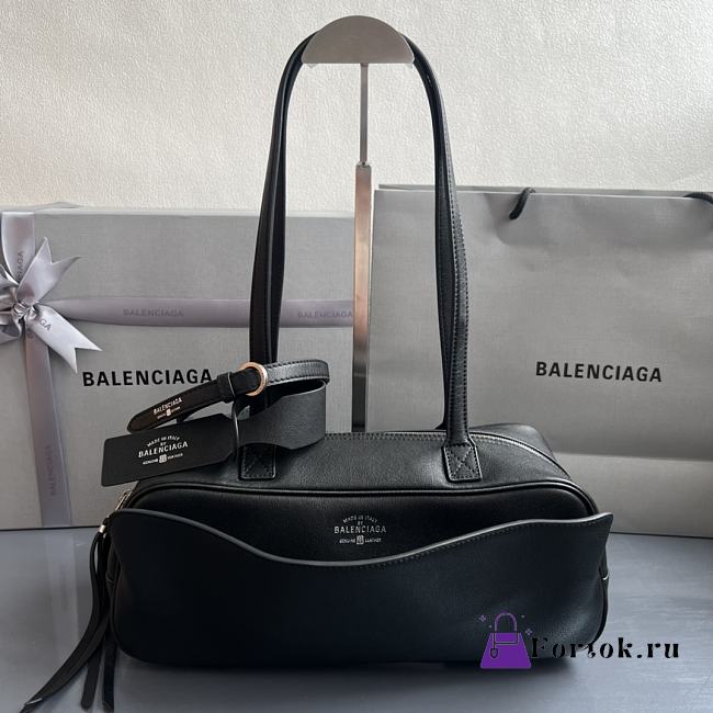 Fortok Balenciaga Carrie Bowling Black Small Bag 31x12x12cm - 1