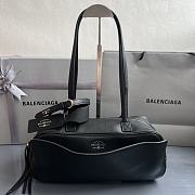 Fortok Balenciaga Carrie Bowling Black Small Bag 31x12x12cm - 1
