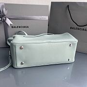Fortok Balenciaga Carrie Bowling Blue Mint Small Bag 31x12x12cm - 5