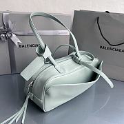 Fortok Balenciaga Carrie Bowling Blue Mint Small Bag 31x12x12cm - 6