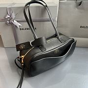 Fortok Balenciaga Carrie Bowling Black Small Bag Gold Hardware 31x12x12cm - 2