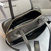 Fortok Balenciaga Carrie Bowling Black Small Bag Gold Hardware 31x12x12cm - 4