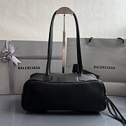 Fortok Balenciaga Carrie Bowling Black Small Bag Gold Hardware 31x12x12cm - 6