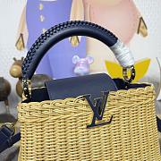 Fortok Louis Vuitton Large Capucines Raffia Blue 27*18*9cm - 6