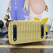 Fortok Louis Vuitton Large Capucines Raffia Blue 27*18*9cm - 4