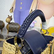 Fortok Louis Vuitton Large Capucines Raffia Blue 27*18*9cm - 2