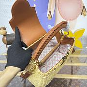 Fortok Louis Vuitton Small Capucines Raffia Brown 21*8*14cm - 5