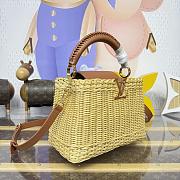 Fortok Louis Vuitton Large Capucines Raffia Brown 27*18*9cm - 4