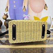 Fortok Louis Vuitton Large Capucines Raffia Black 27*18*9cm - 5