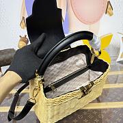 Fortok Louis Vuitton Large Capucines Raffia Black 27*18*9cm - 4