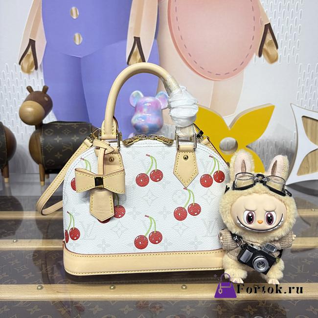 Fortok Louis Vuitton x TM Alma Cherry 23.5*11.5*17.5cm - 1