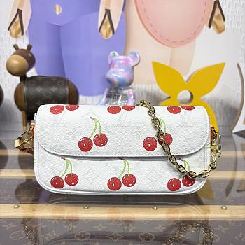 Fortok Louis Vuitton x TM Wallet On Chain Ivy Cherry 23.5*4.3*12cm