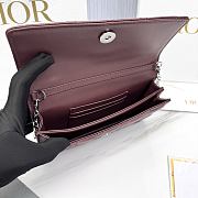 Fortok Dior My Dior Mini Bag Plum Cannage Lambskin 21 x 11.5 x 4.5cm - 6