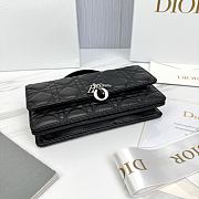 Fortok Dior My Dior Mini Bag Black Cannage Lambskin 21 x 11.5 x 4.5cm - 6