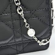 Fortok Dior My Dior Mini Bag Black Cannage Lambskin 21 x 11.5 x 4.5cm - 3