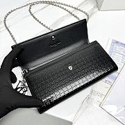 Fortok Lady Dior Pouch with Chain Black 21cm - 6